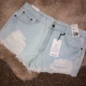 Forever 21 High Rise Denim Shorts
